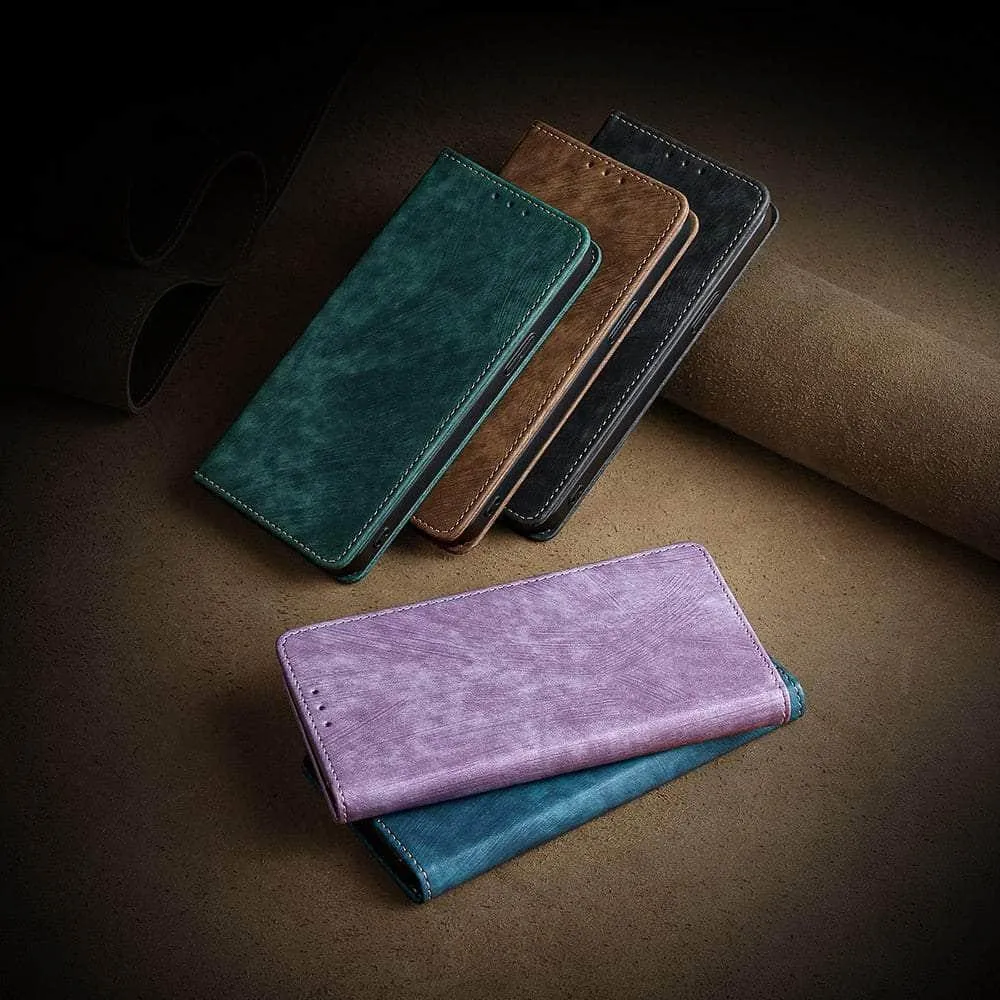 iPhone 15 Plus Luxury Business Vegan Leather Case