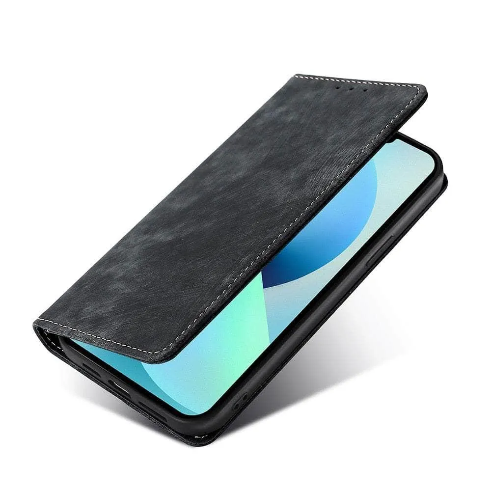 iPhone 15 Plus Luxury Business Vegan Leather Case