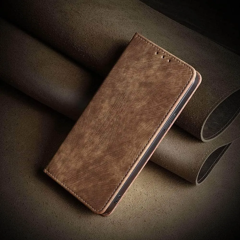 iPhone 15 Plus Luxury Business Vegan Leather Case