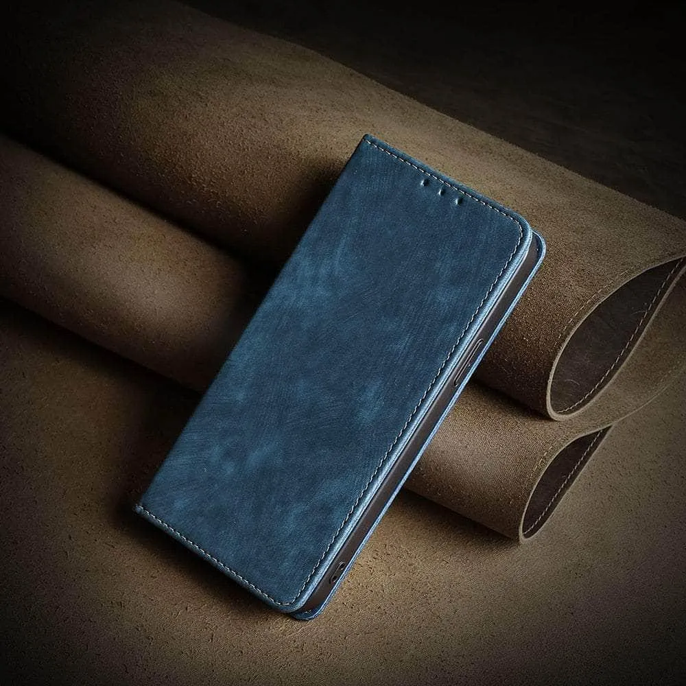 iPhone 15 Plus Luxury Business Vegan Leather Case