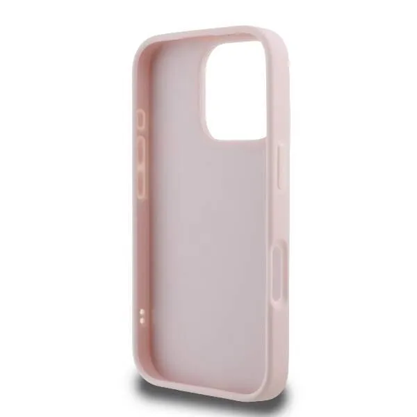 Karl Lagerfeld Quilted Signature Case for iPhone 16 Pro 6.3" Pink - KLHCP16LPQDSMGP