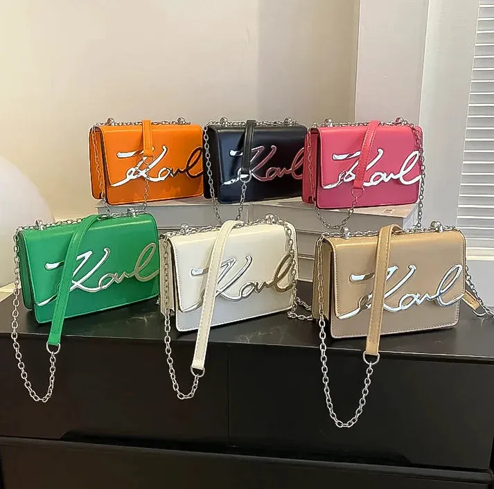 Karl White casual handbag
