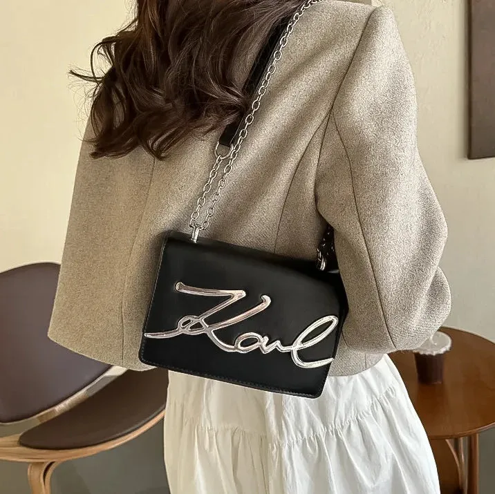 Karl White casual handbag