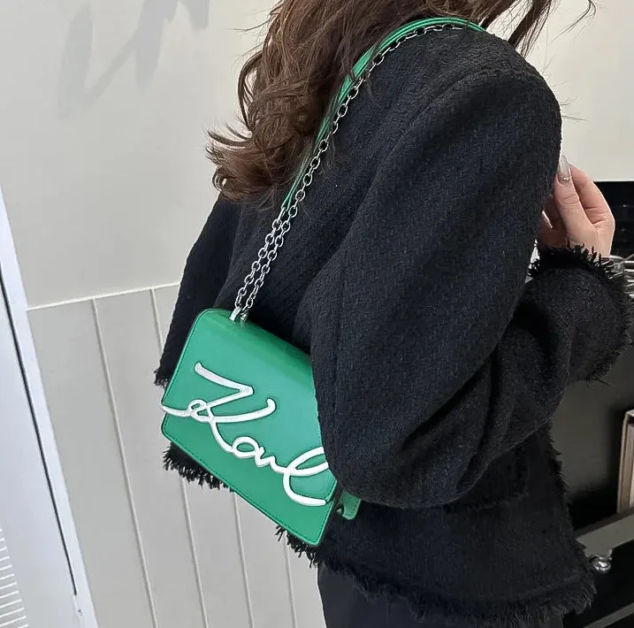 Karl White casual handbag