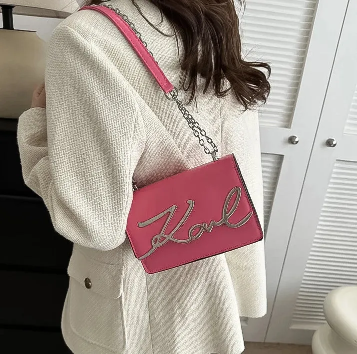 Karl White casual handbag
