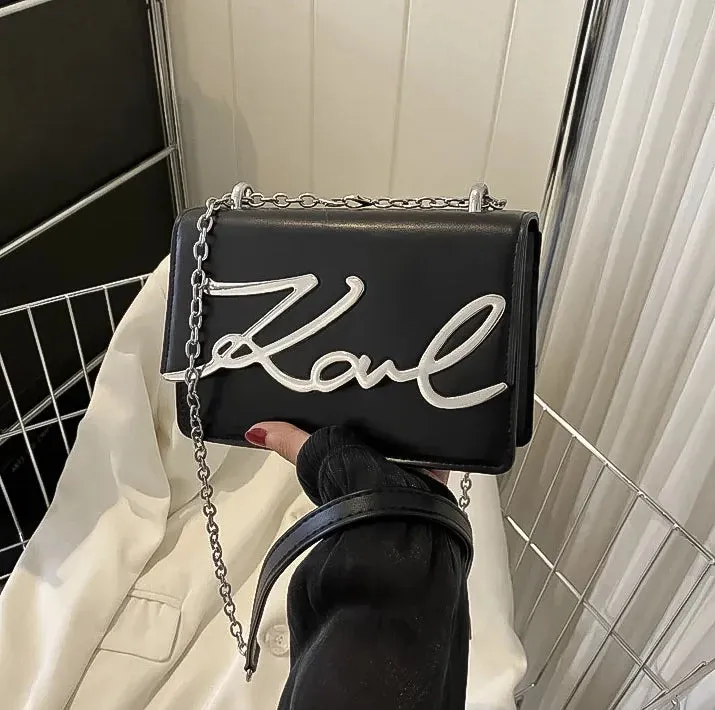Karl White casual handbag