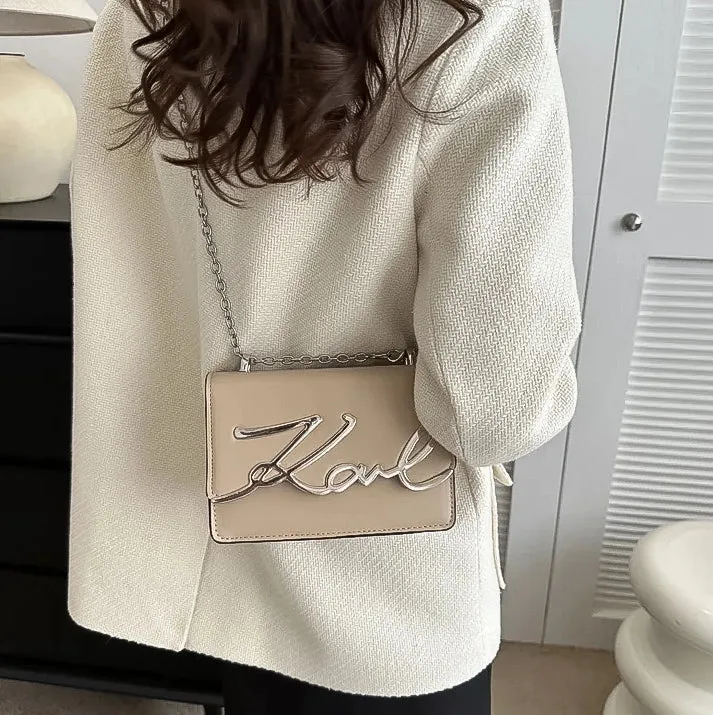 Karl White casual handbag