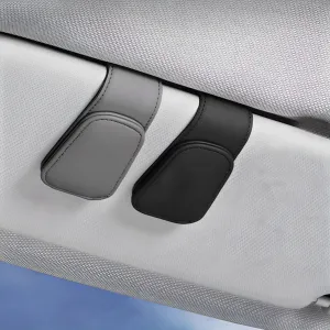 LAVOTE Luxury Leather Sunglasses Magnetic Holder Set - Sunglasses Clip - 🏆 #99 - Automotive Accessories - Best of December