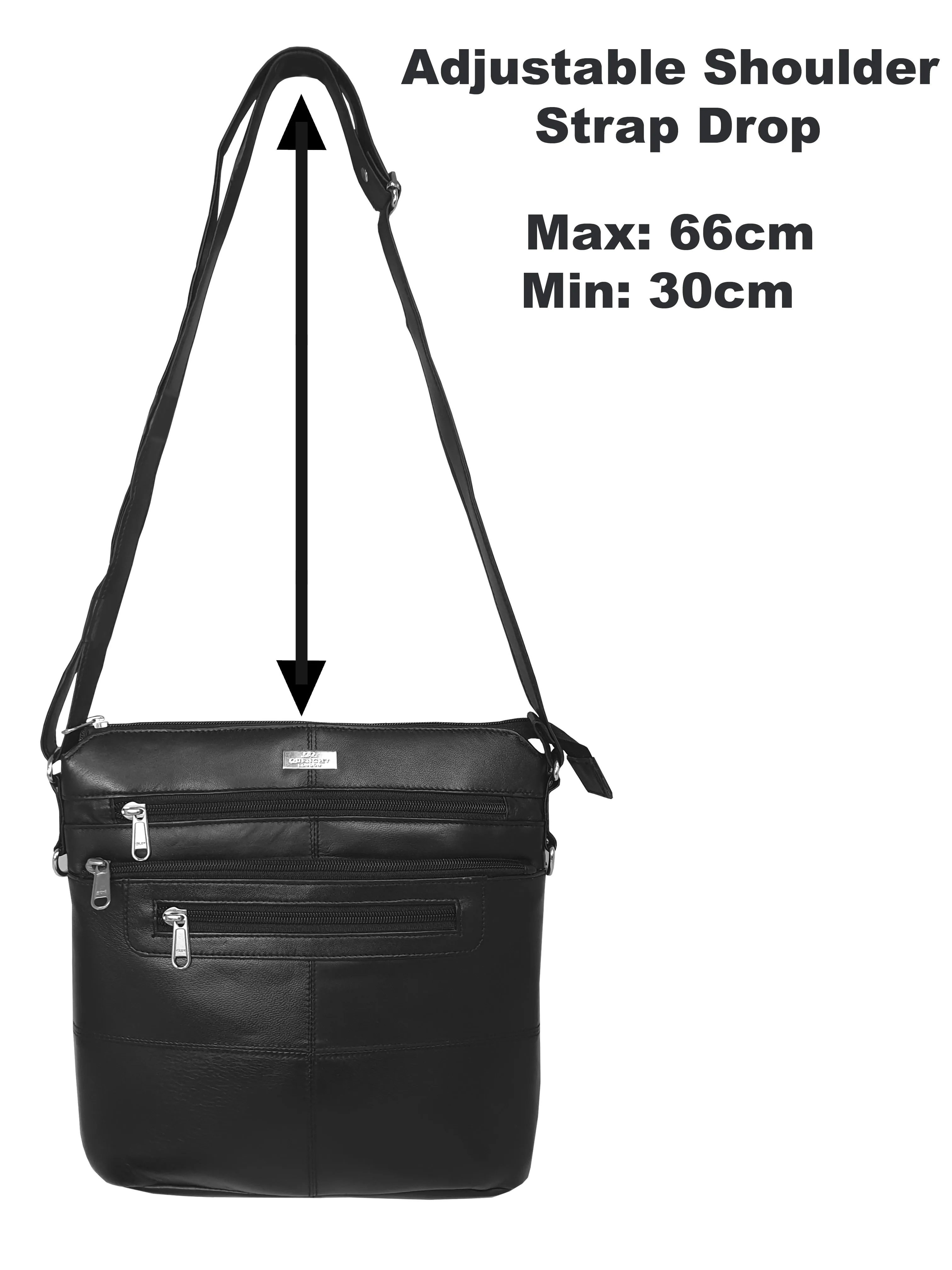 Leather Ladies Designer Handbag - Womens Crossbody Shoulder Bag QL922