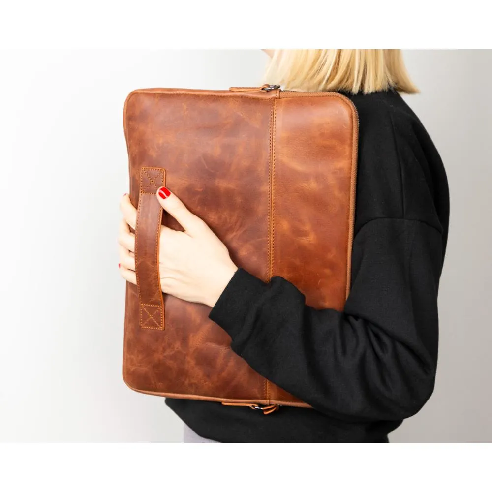 Leeds Leather Laptop / Tablet Sleeve Case