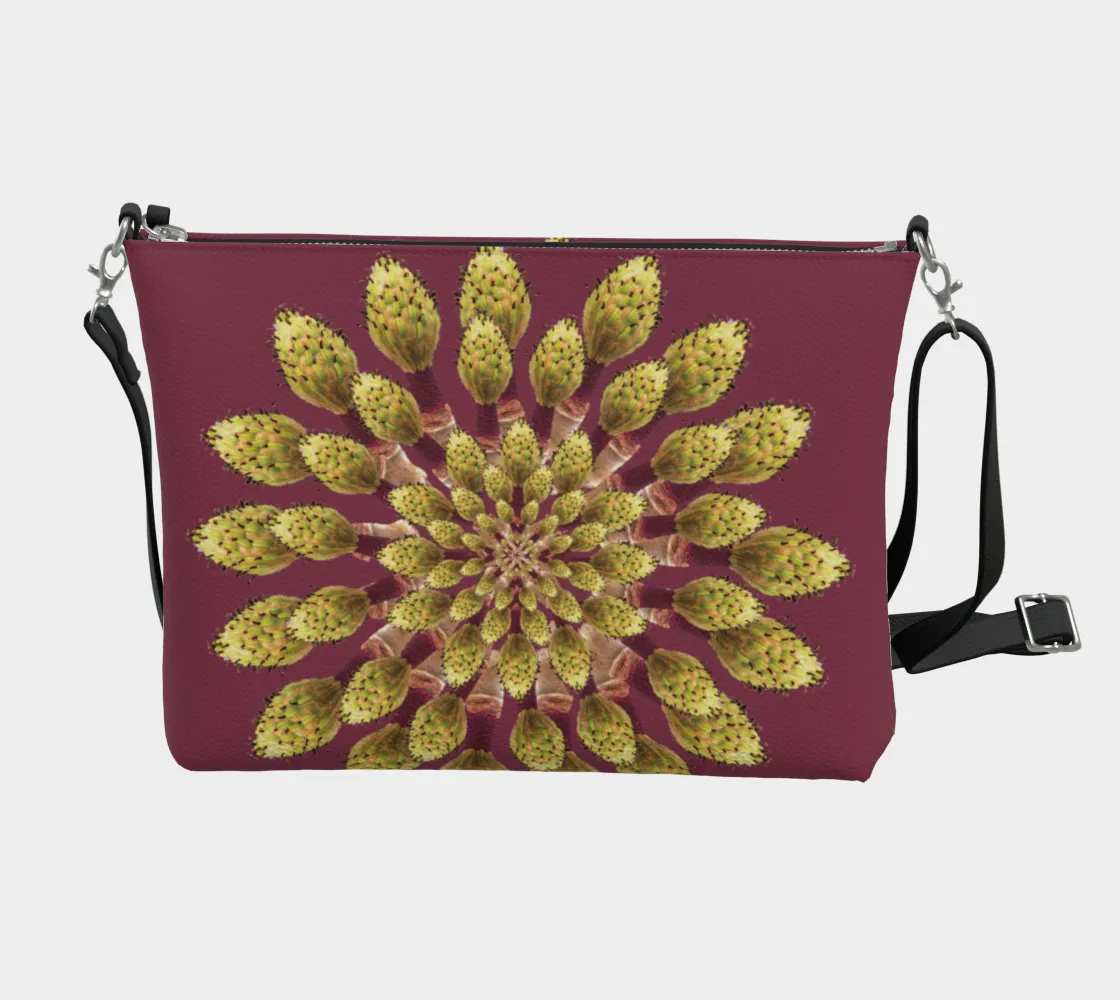Magnolia Bud Ring Vegan Leather Should Bag