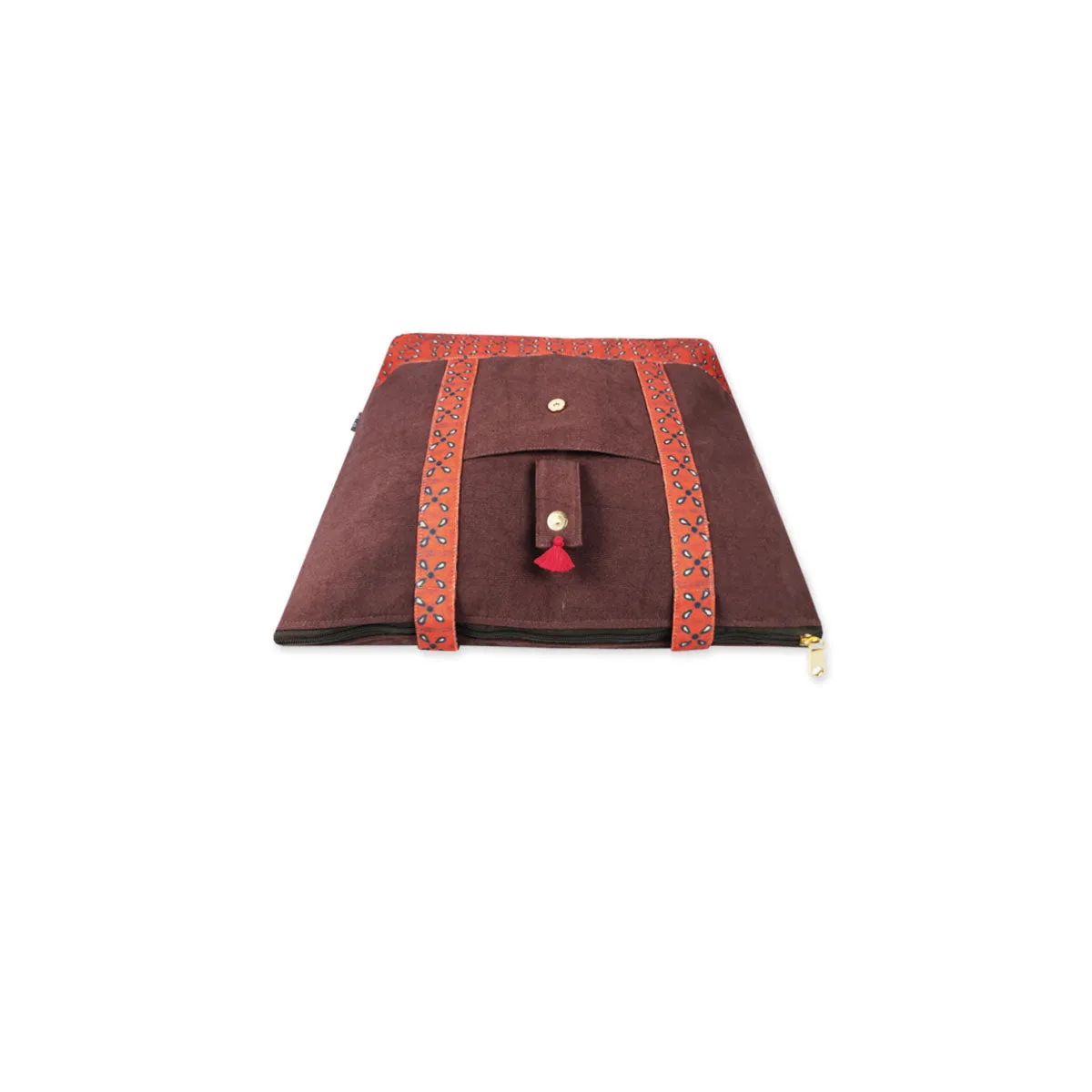 Maroon Petals Large Tote Bag