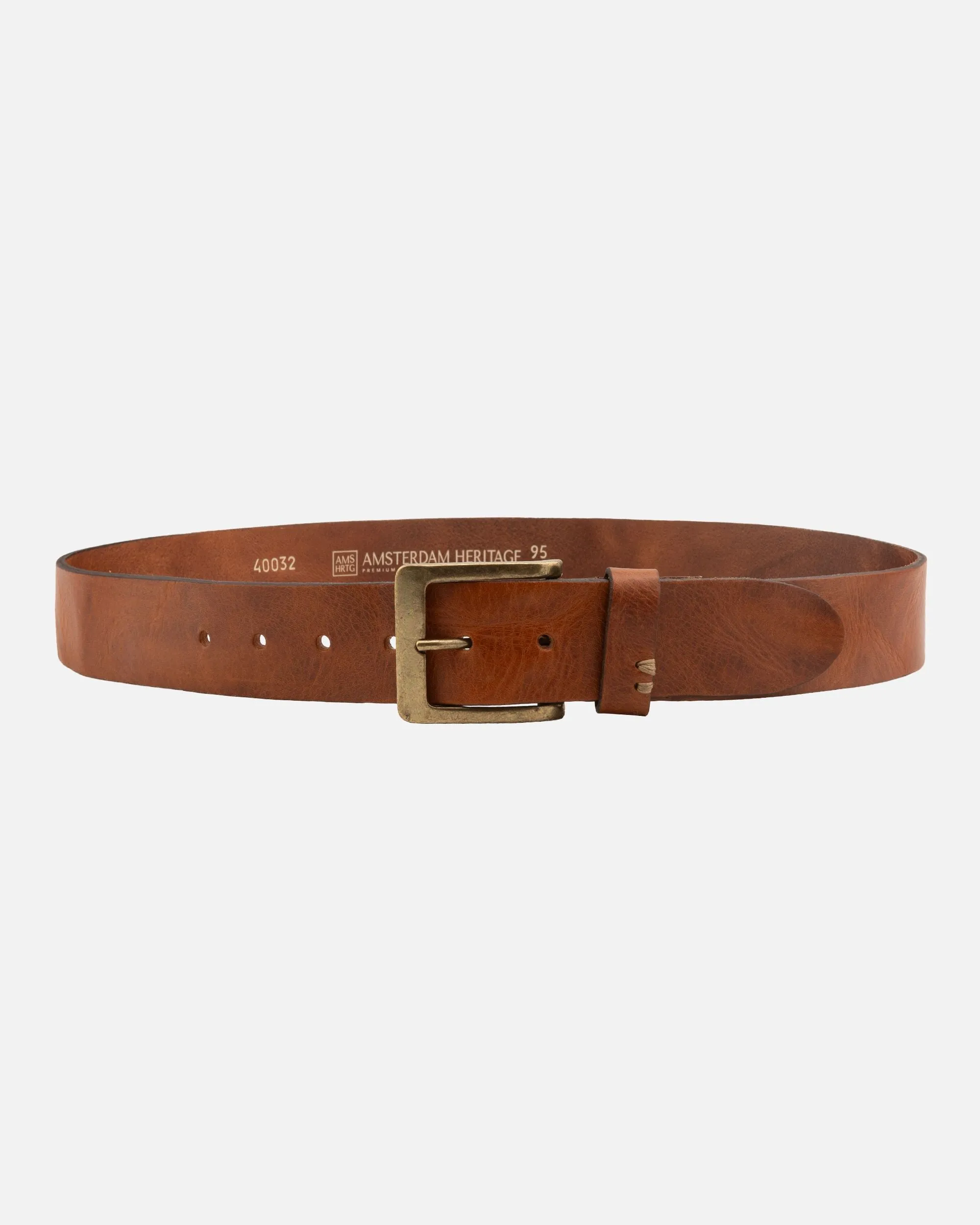 Mattie | Gold Buckle Full Grain Leather Belt