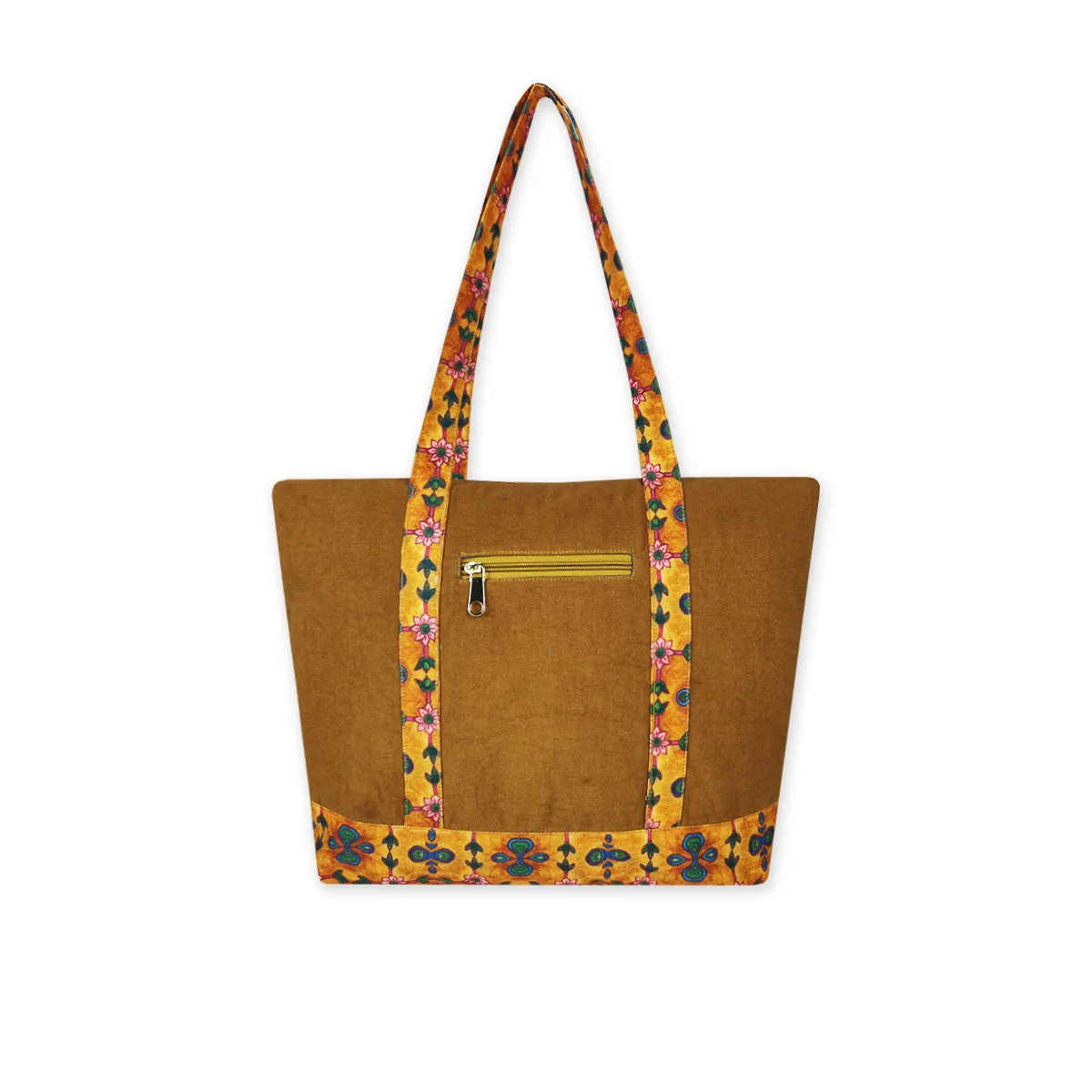 Mustard Mughal Large Tote Bag