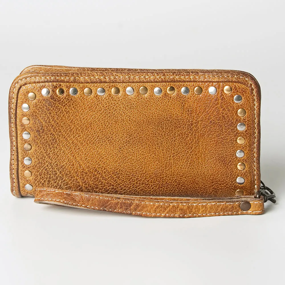 Never Mind Nmbgz110C Wallet Vintage Handmade Genuine Cowhide Leather Women Bag Western Handbag Purse