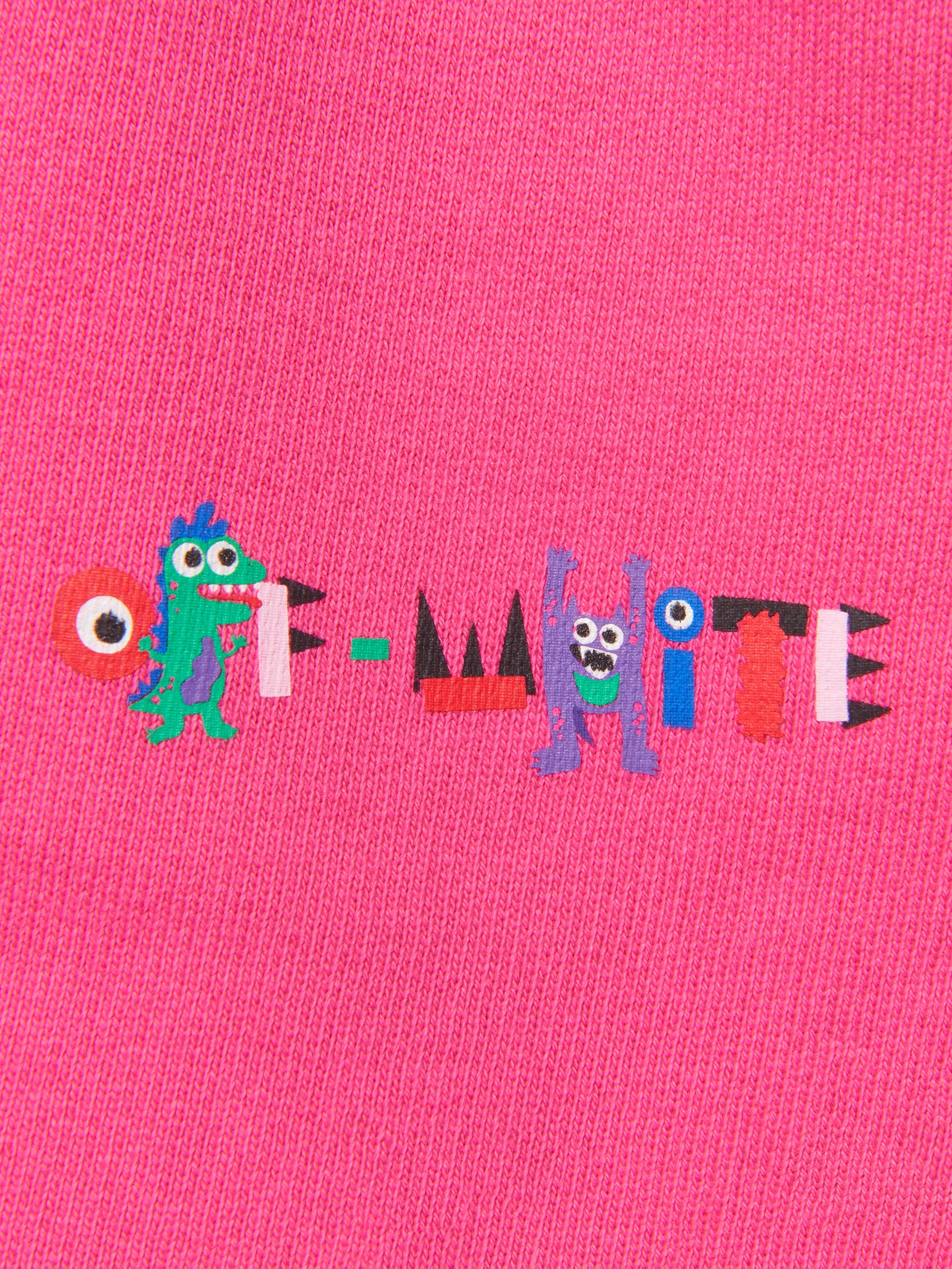 Off-White Girls Cotton Monster Logo Shorts