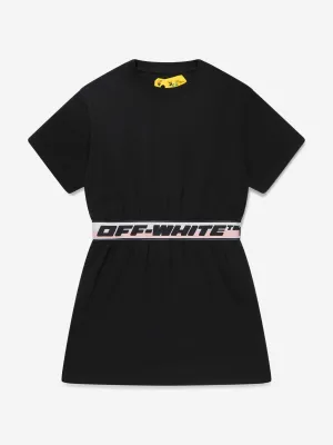 Off-White Girls Logo Band Dress in Black