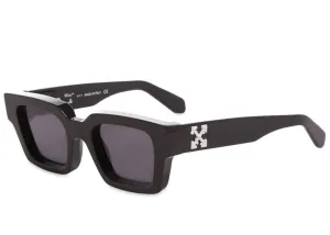 Off-White Virgil Square Frame Sunglasses Black White Grey (Fw21)