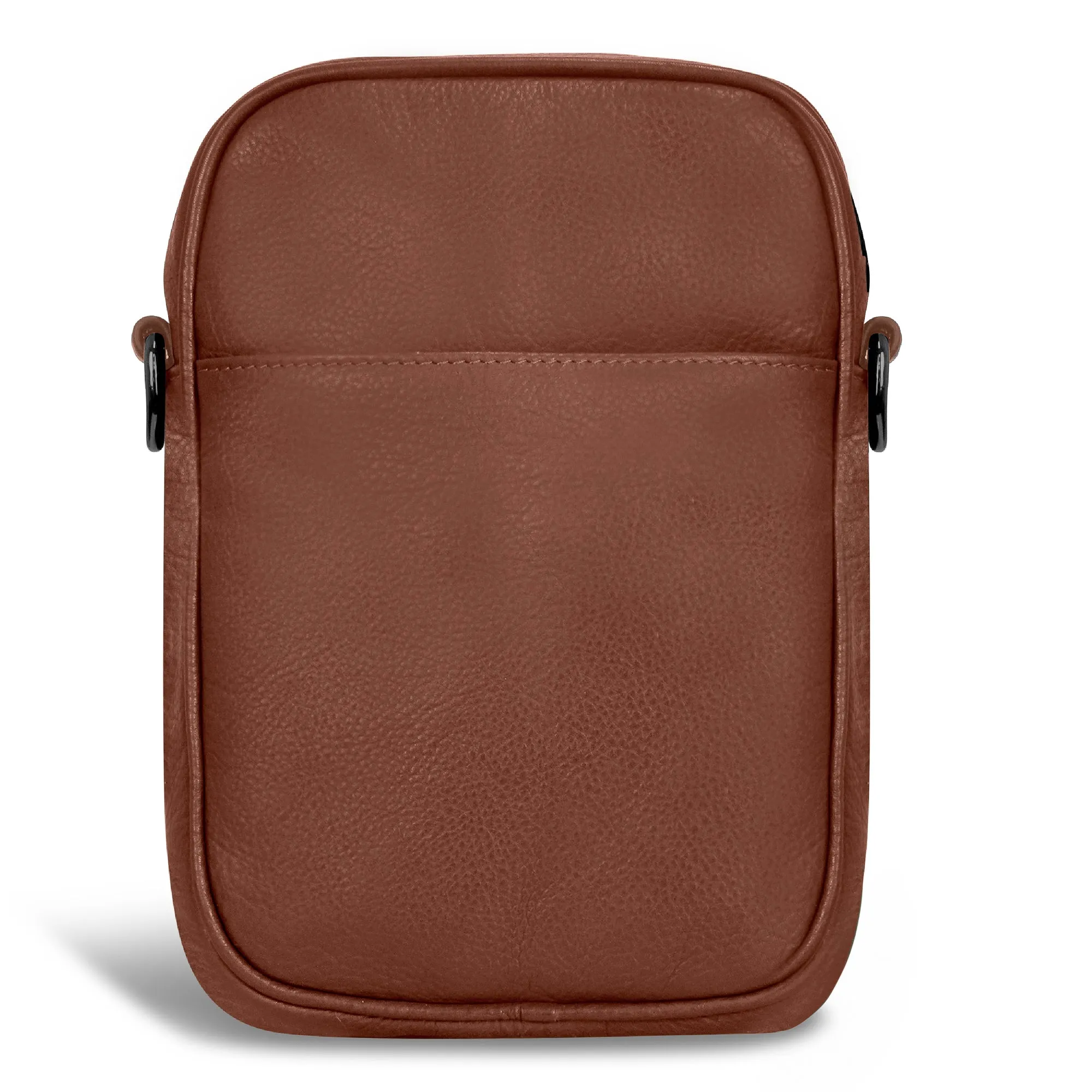 Onyx / Leather Vertical Cross-Body Bag