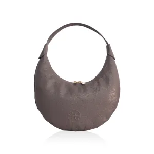Ophelia Small Leather Shoulder Bag - Ash