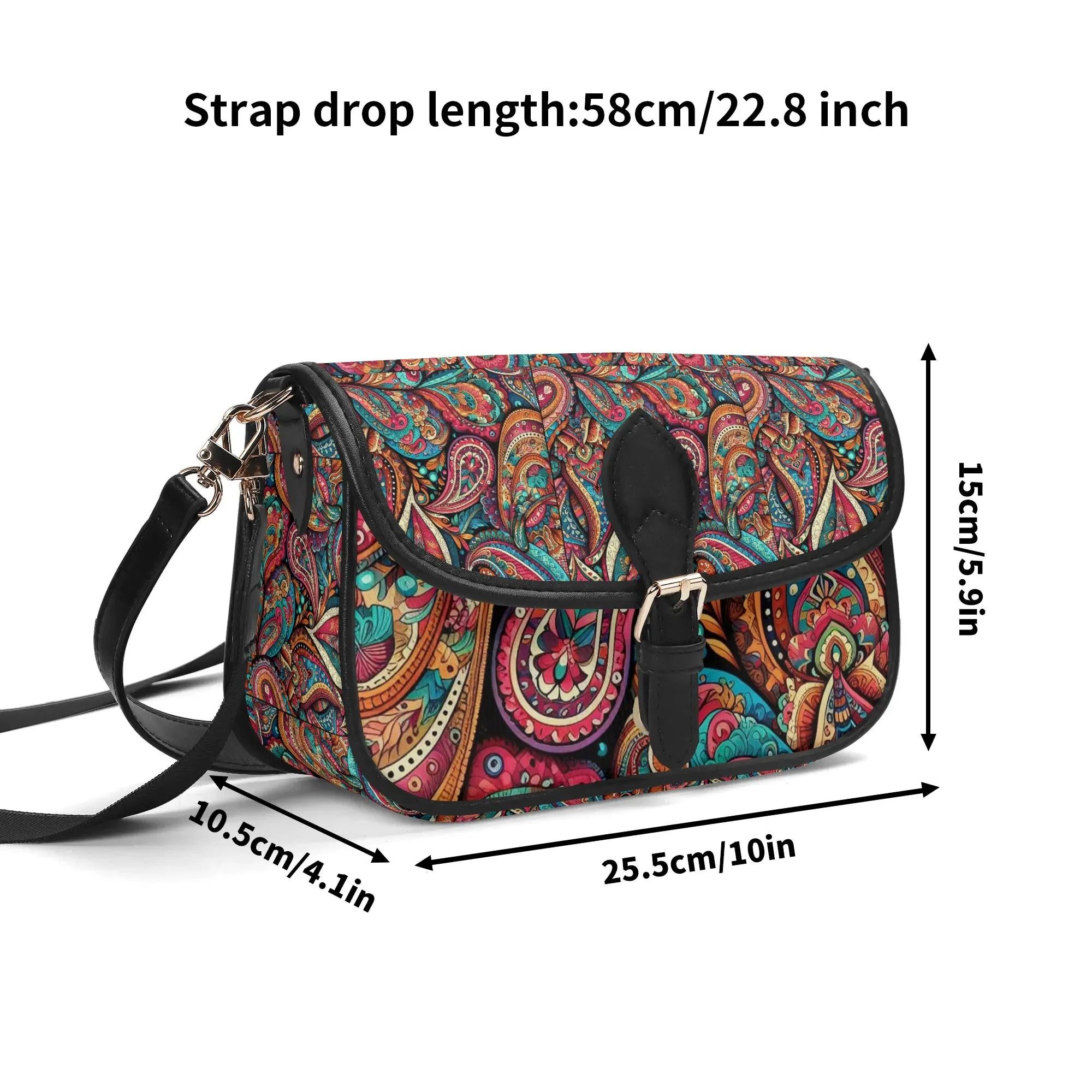 Paisley Womens PU Chain Shoulder bags
