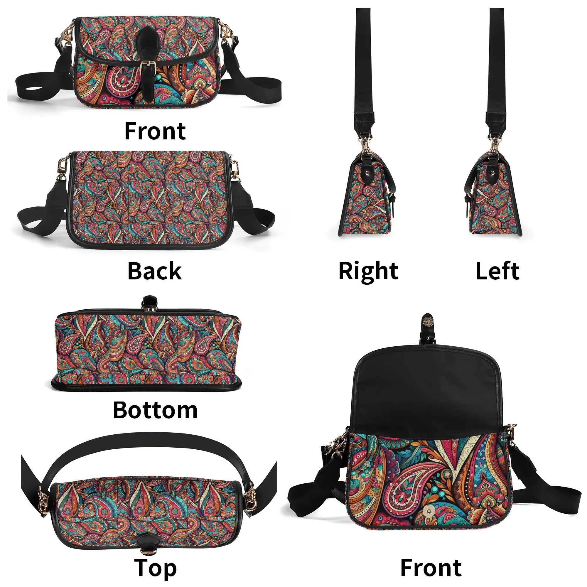 Paisley Womens PU Chain Shoulder bags