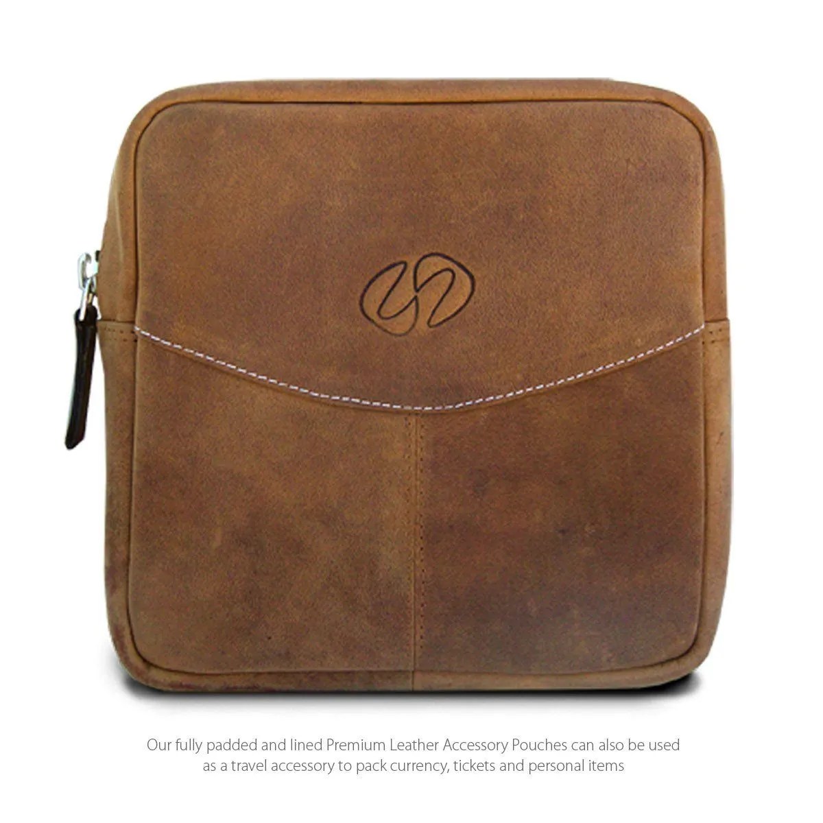 Premium Leather Accessory Pouches