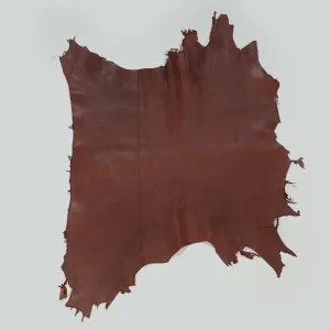 Qawach Lambskin Skin Hides Leather SOFT PREMIUM Burnt Maroon Each Skin 6 sqf