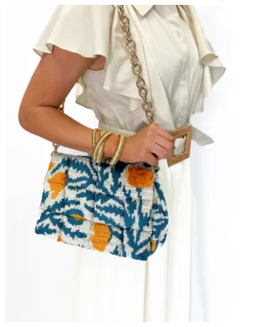 Quilted Crossbody - Yellow Poppy