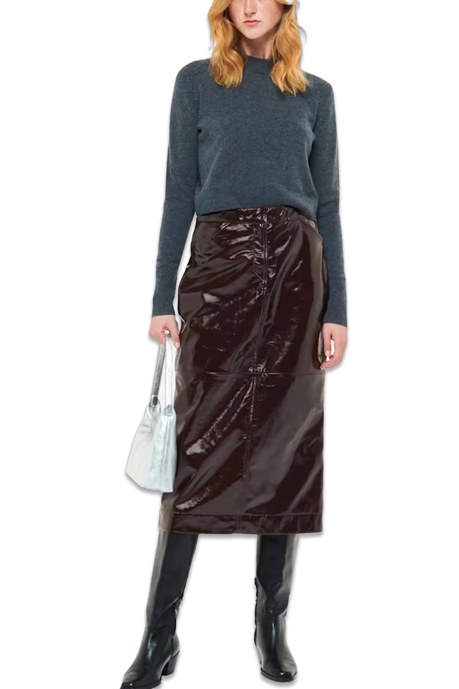 Rachel Patent Leather Skirt