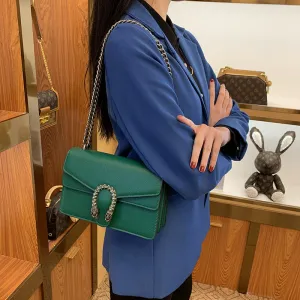 SEALBEER popular new bag Bacchus bag leather premium chain underarm bag messenger bag versatile retro shoulder bag