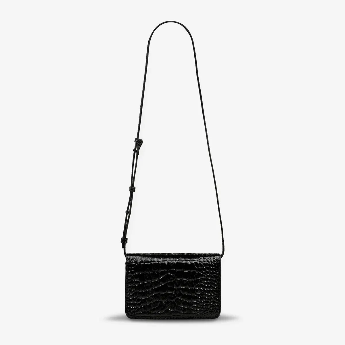 STATUS ANXIETY - She Burns - Black Croc Emboss