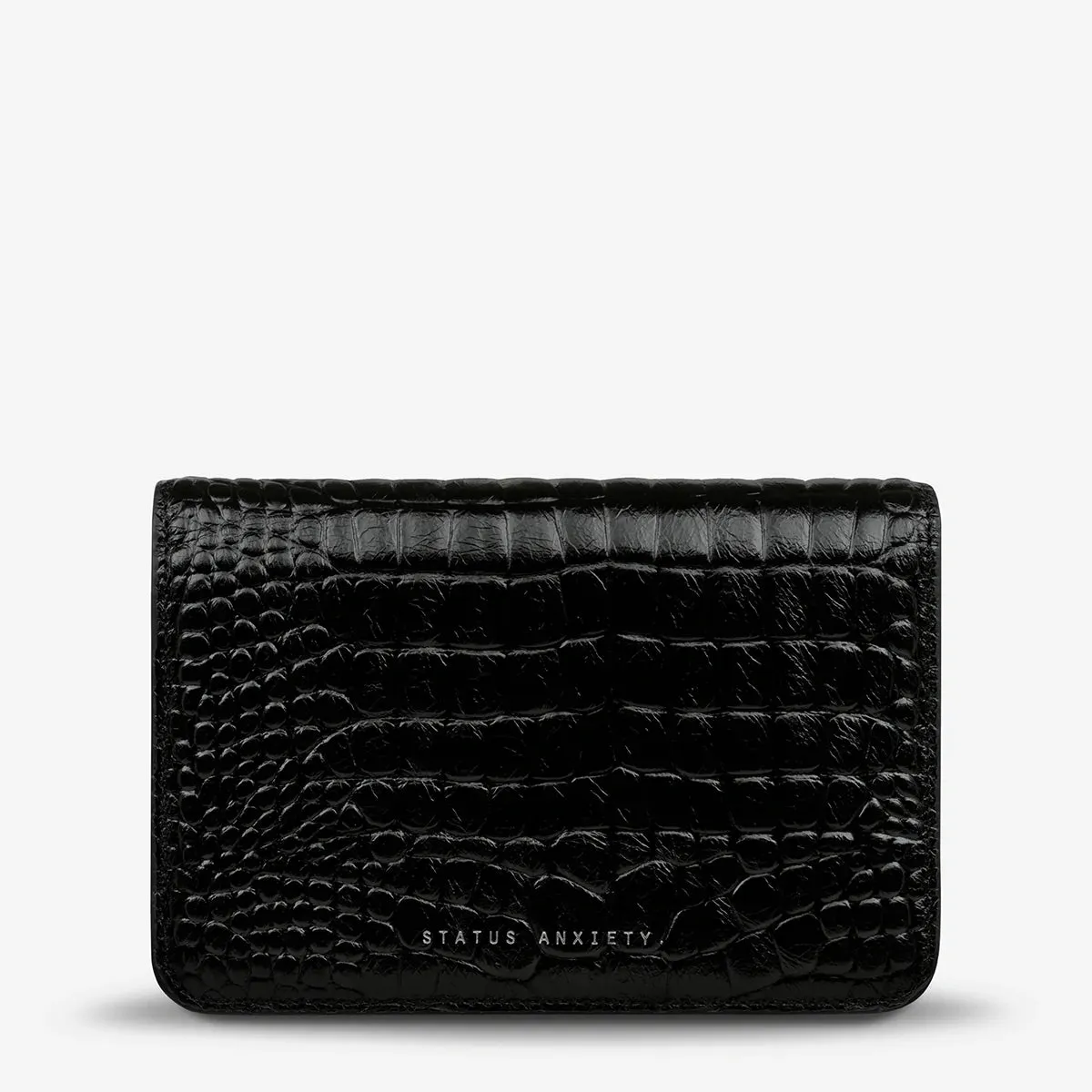 STATUS ANXIETY - She Burns - Black Croc Emboss
