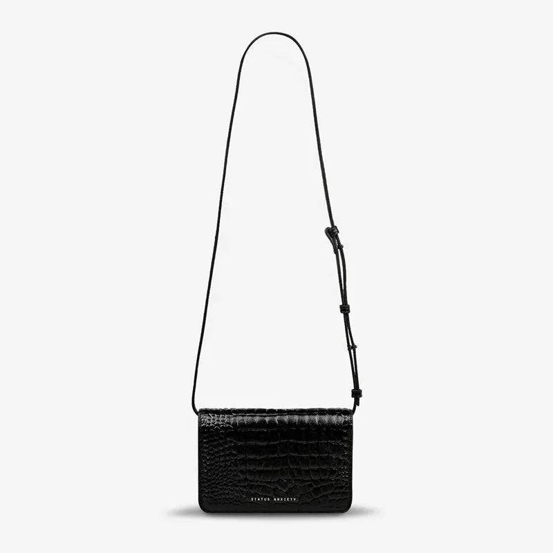 Status Anxiety - She Burns - Black Croc Emboss