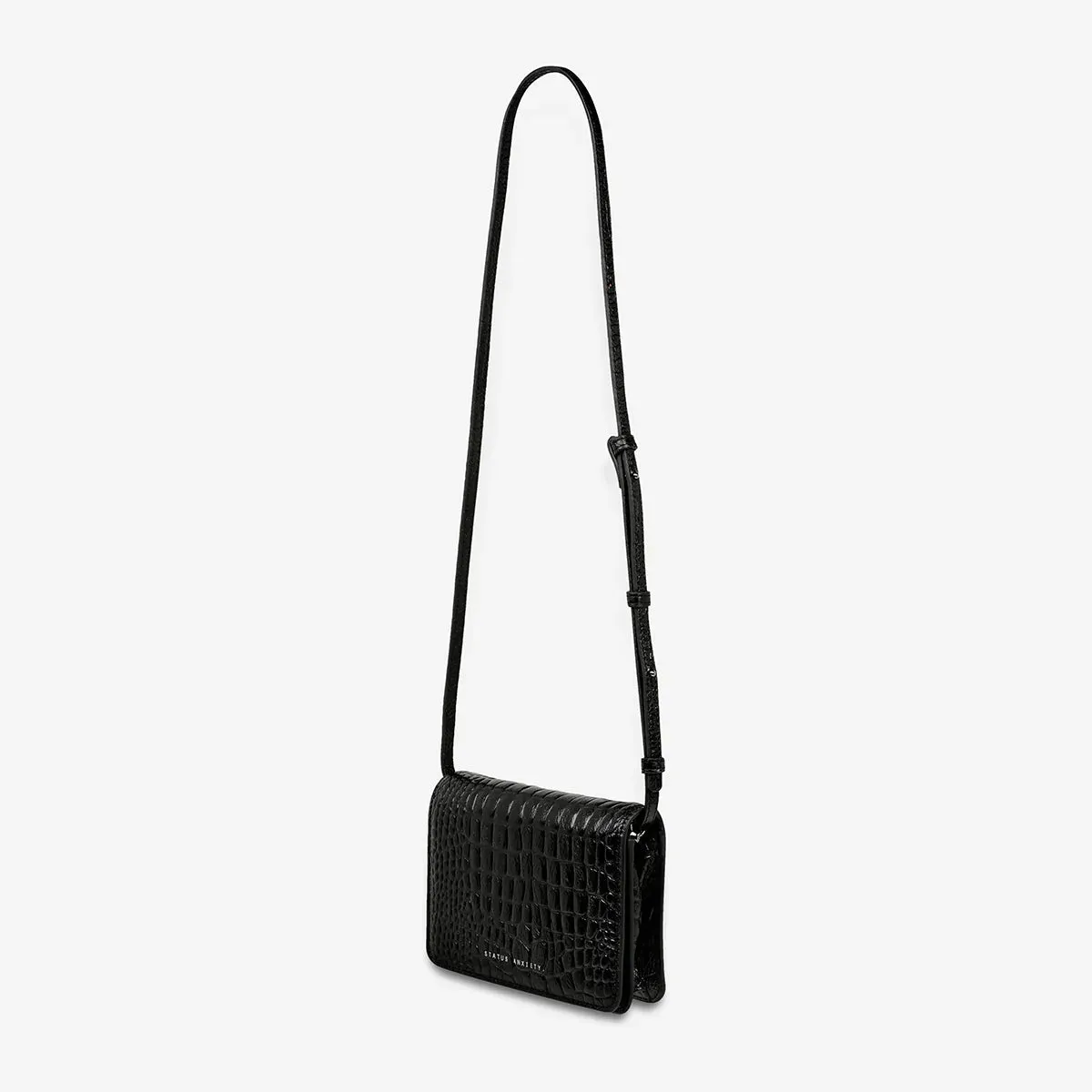 STATUS ANXIETY - She Burns - Black Croc Emboss