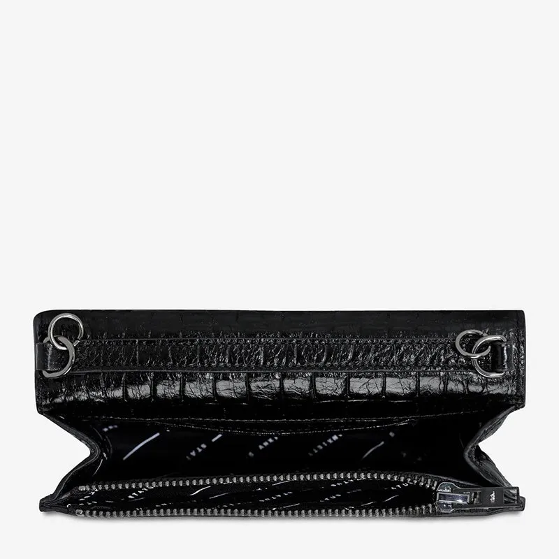 Status Anxiety - She Burns - Black Croc Emboss