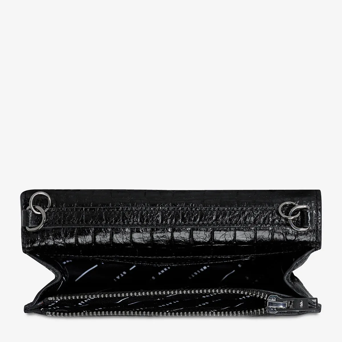STATUS ANXIETY - She Burns - Black Croc Emboss