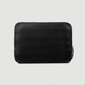 The Baxter Black Leather Laptop Sleeve
