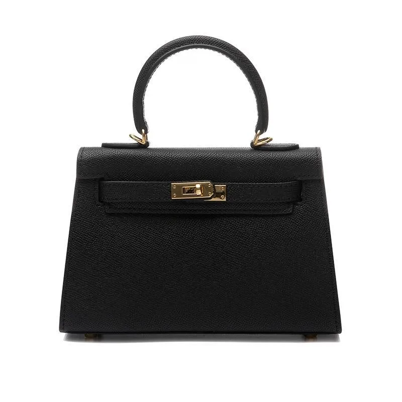 The Candace | Luxury Black Leather Handbag – Elegant & Timeless