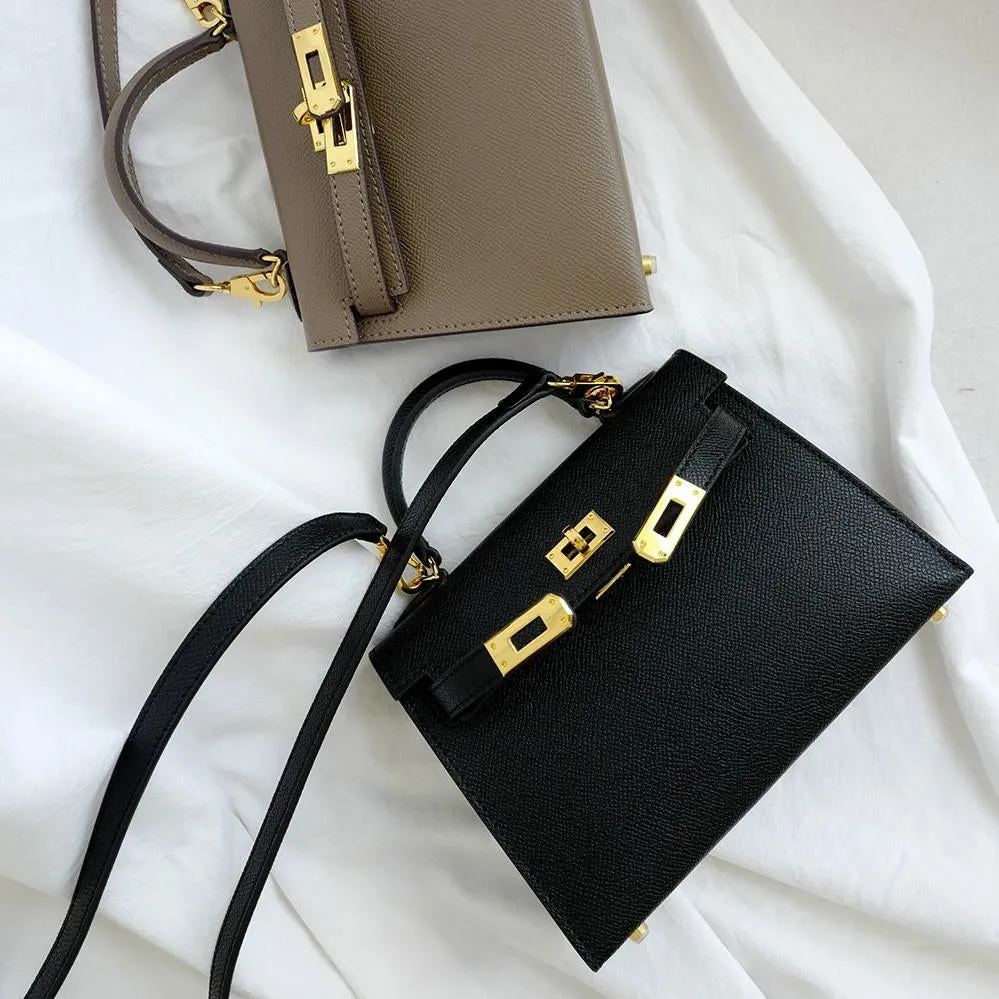 The Candace | Luxury Black Leather Handbag – Elegant & Timeless