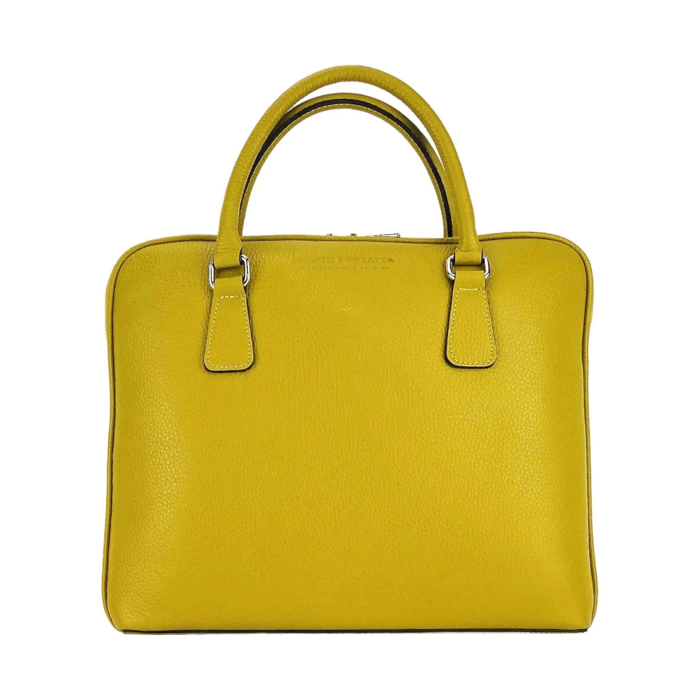 Unisex Business Briefcase in Genuine Leather - Made in Italy