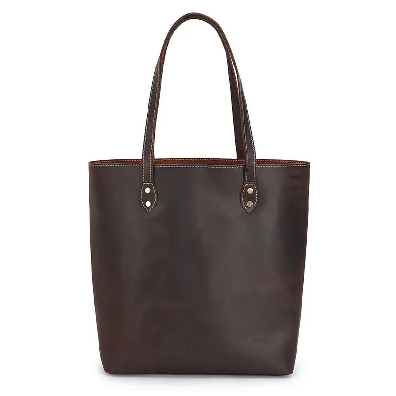 Vintage Leather Tote Bag