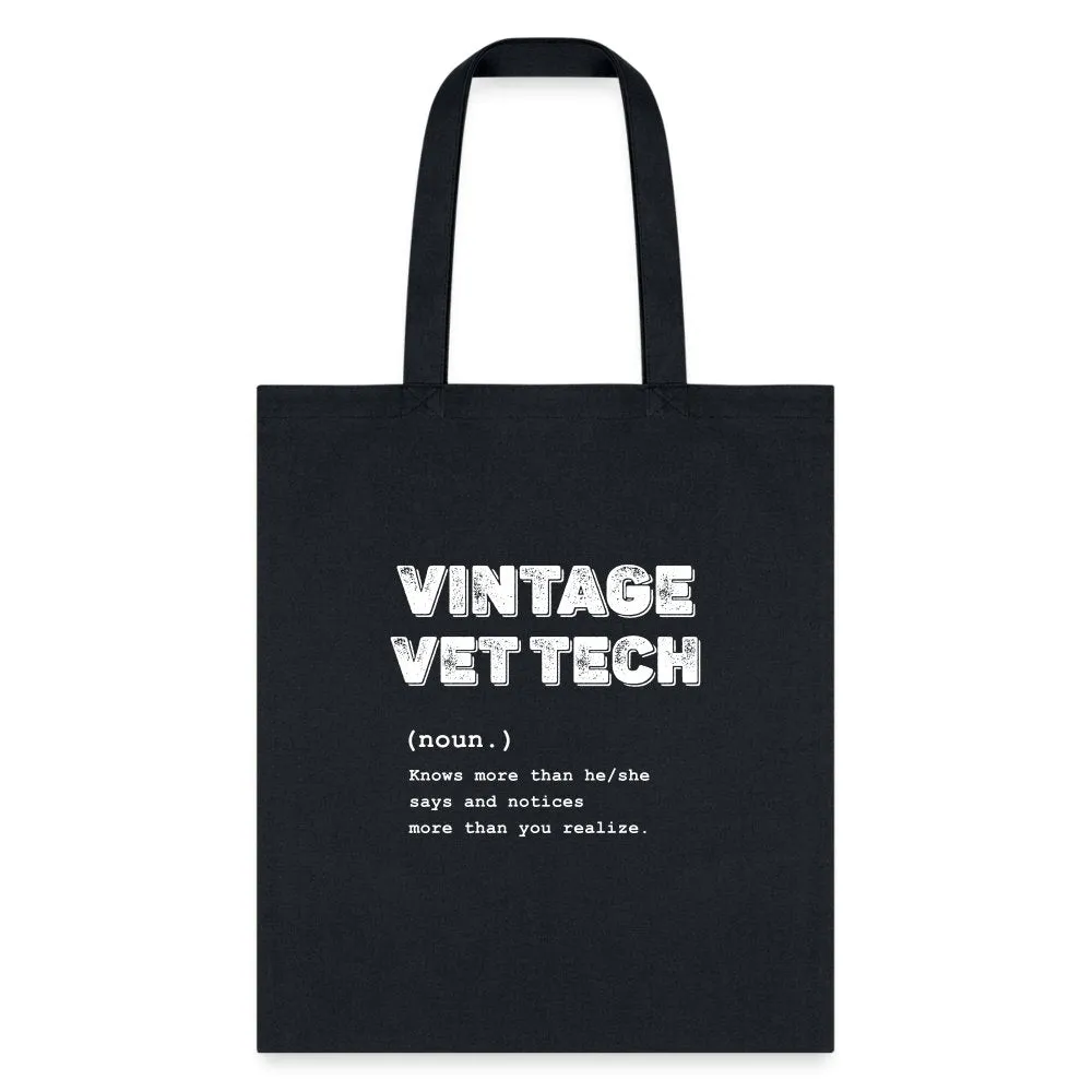 Vintage Vet Tech Tote Bag