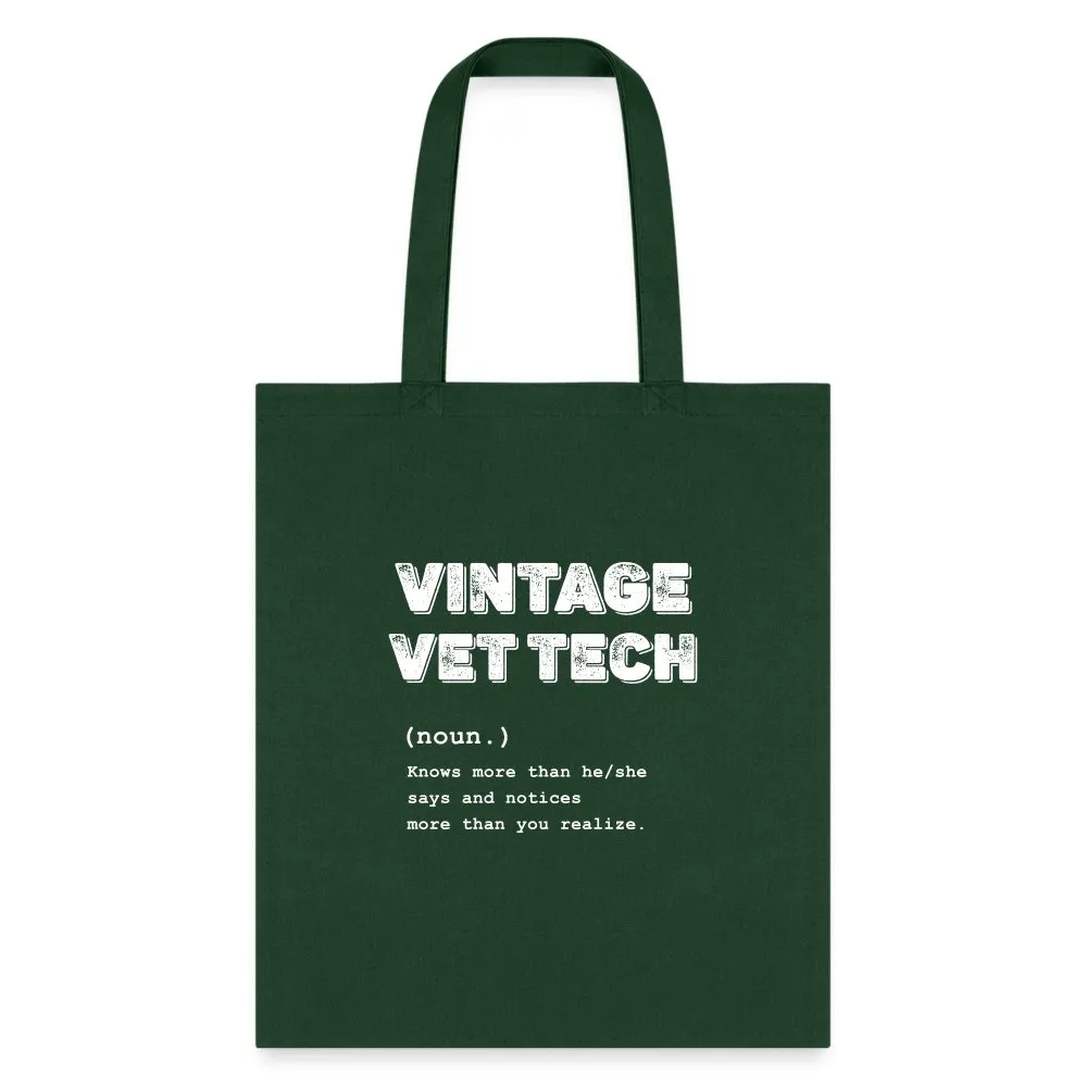 Vintage Vet Tech Tote Bag