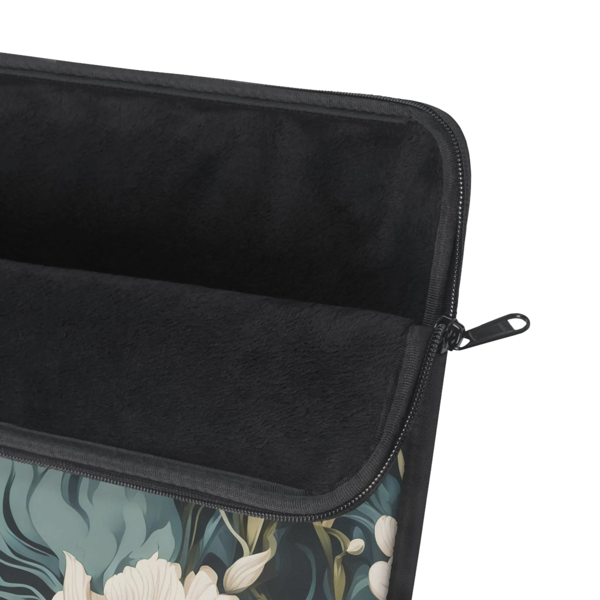 Winter Flowers, Laptop Carrying Case, Top Loading Sleeve for School or Work