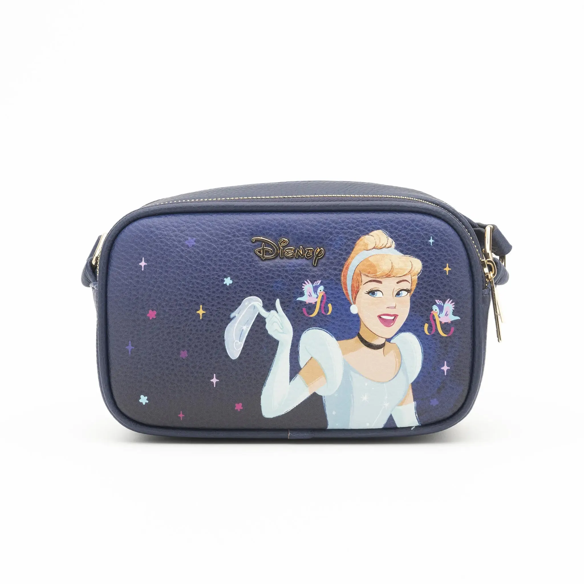 WondaPop Cinderella Double Zipper Crossbody/Shoulder Bag