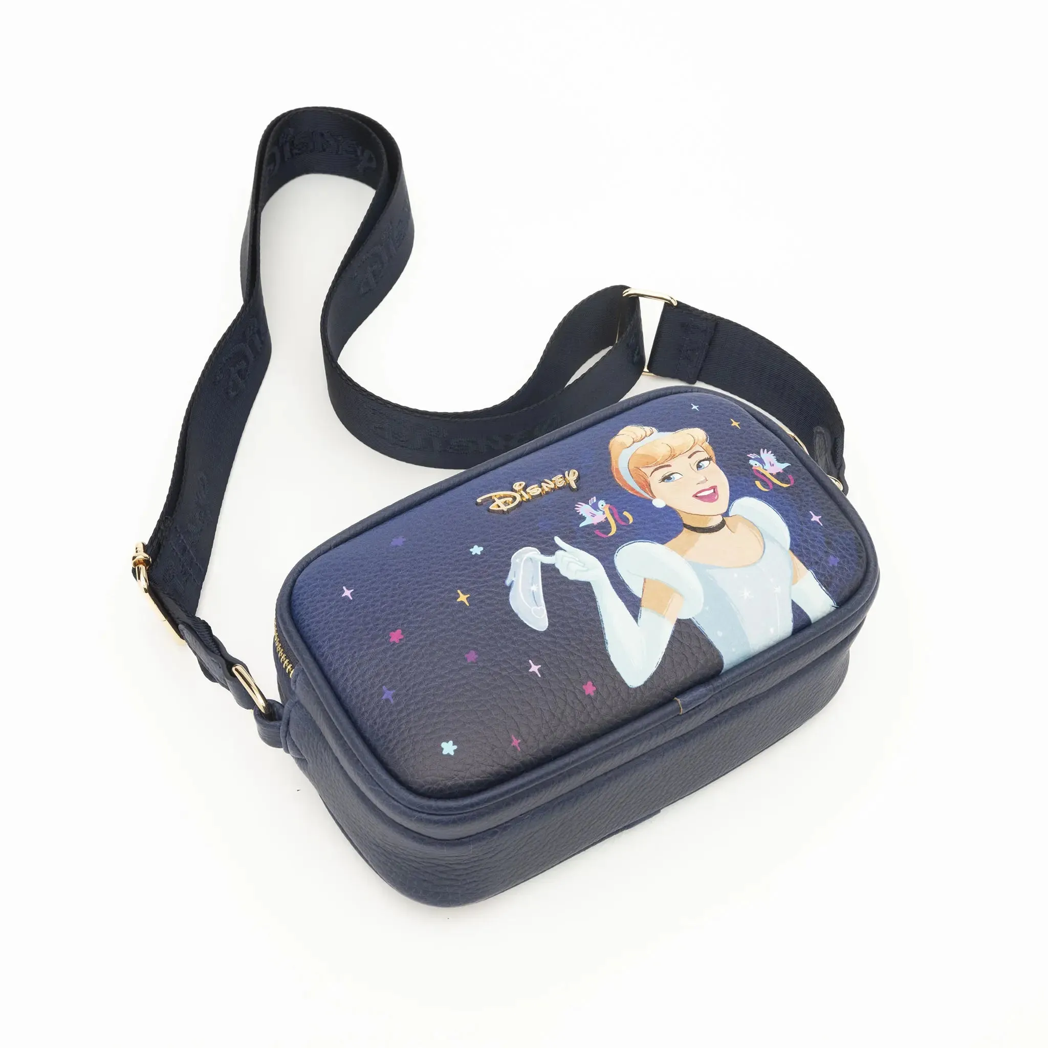 WondaPop Cinderella Double Zipper Crossbody/Shoulder Bag