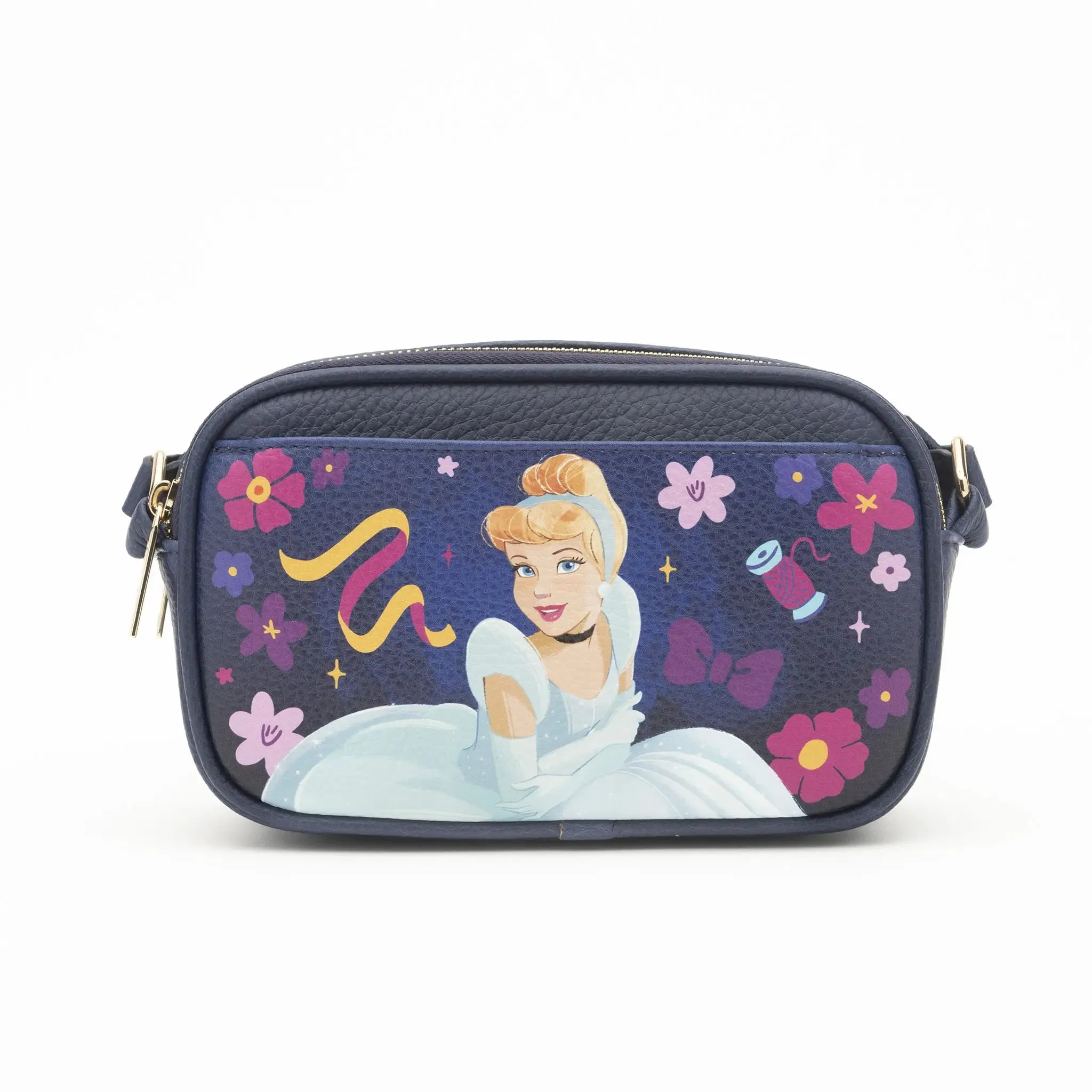 WondaPop Cinderella Double Zipper Crossbody/Shoulder Bag