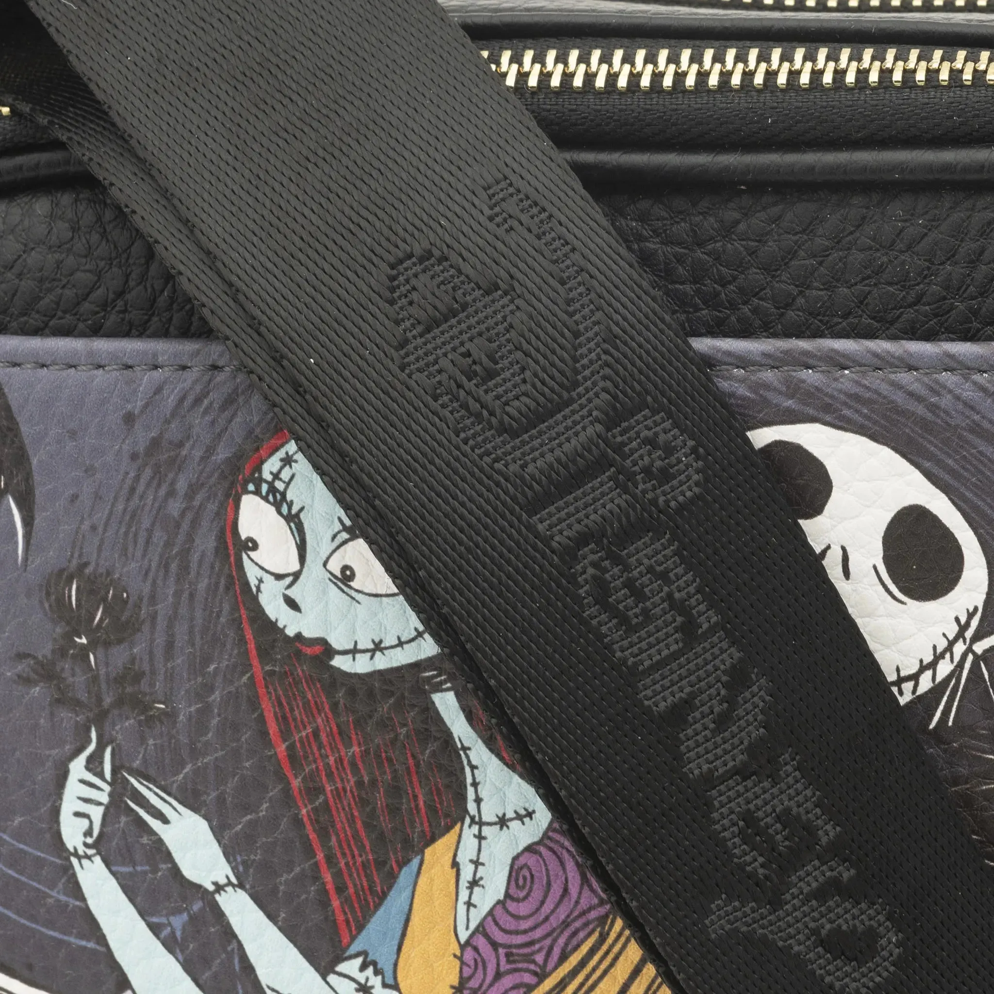 WondaPop Jack and Sally Double Zipper Crossbody/Shoulder Bag