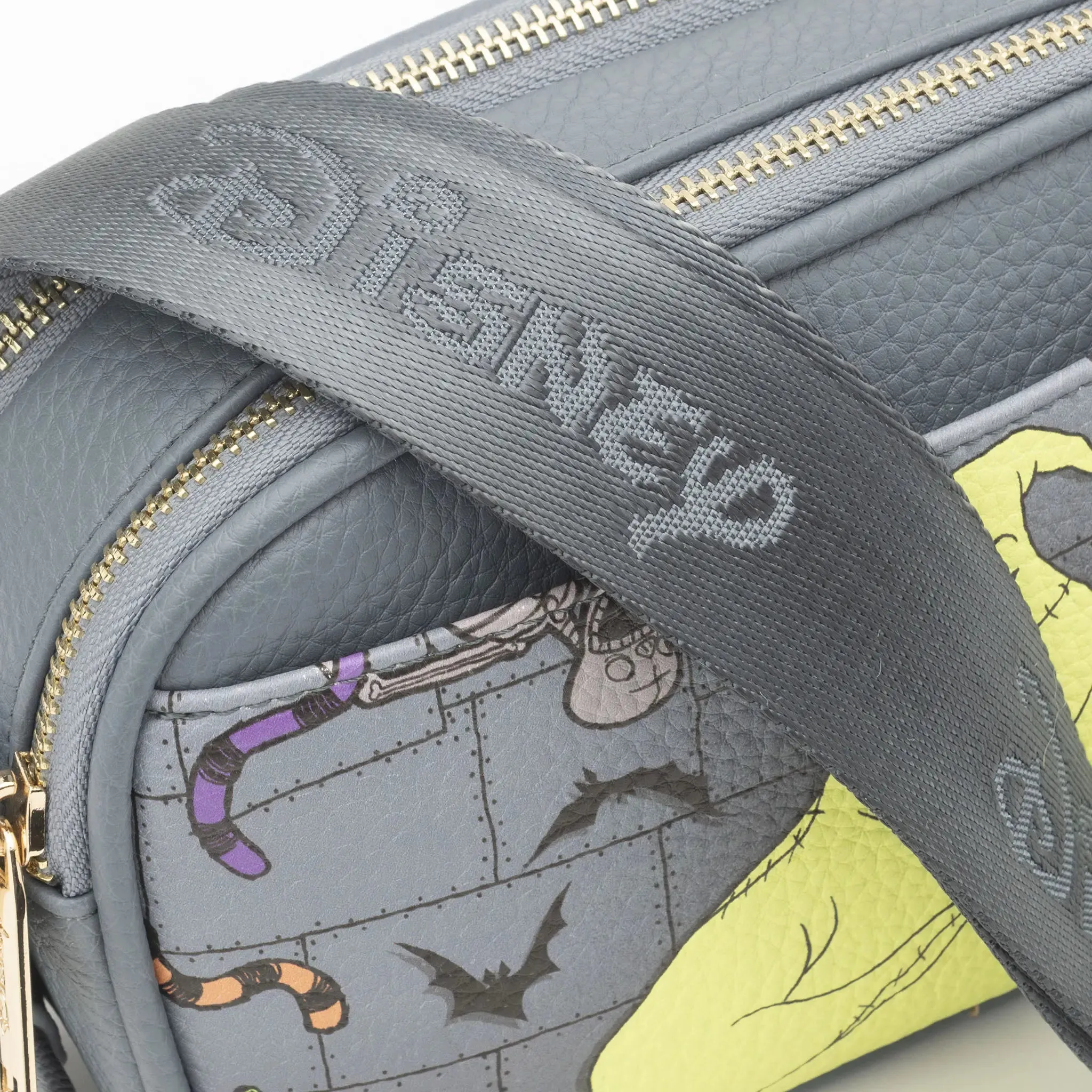 WondaPop Oogie Boogie Double Zipper Crossbody/Shoulder Bag